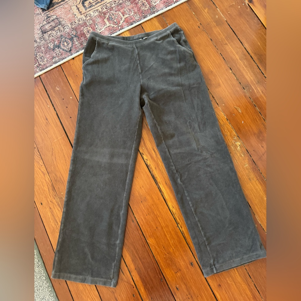 LL bean stretch Gray Corduroy Pants